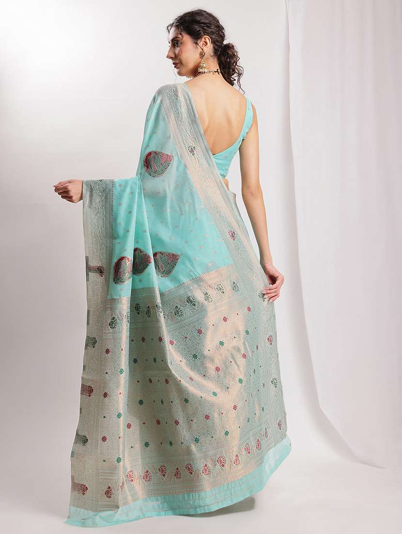 women self design banarasi saree with blouse - 22144629 -  Standard Image - 3