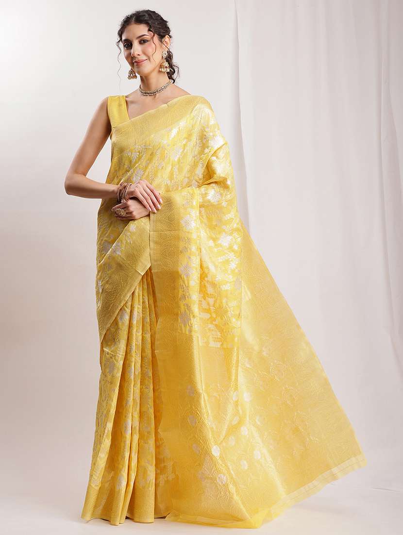 women self design banarasi saree with blouse - 22144631 - Standard Image - 3