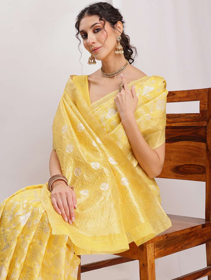women self design banarasi saree with blouse - 22144631 - Standard Image - 5