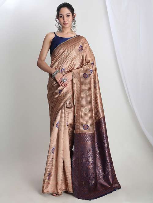 women self design banarasi saree with blouse - 22144633 - Standard Image - 0