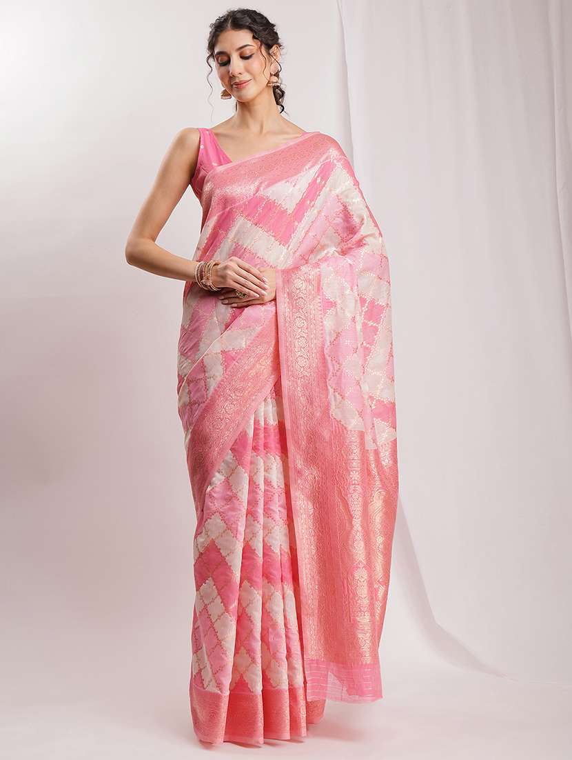 women self design banarasi saree with blouse - 22144645 - Standard Image - 3