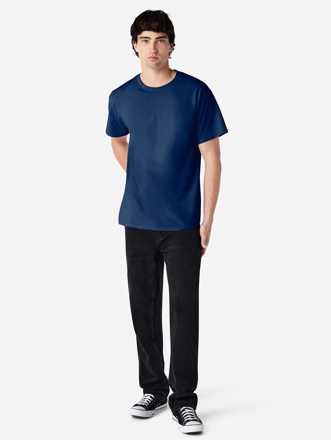 men solid short sleeve regular fit t-shirt - 22144654 -  Standard Image - 3