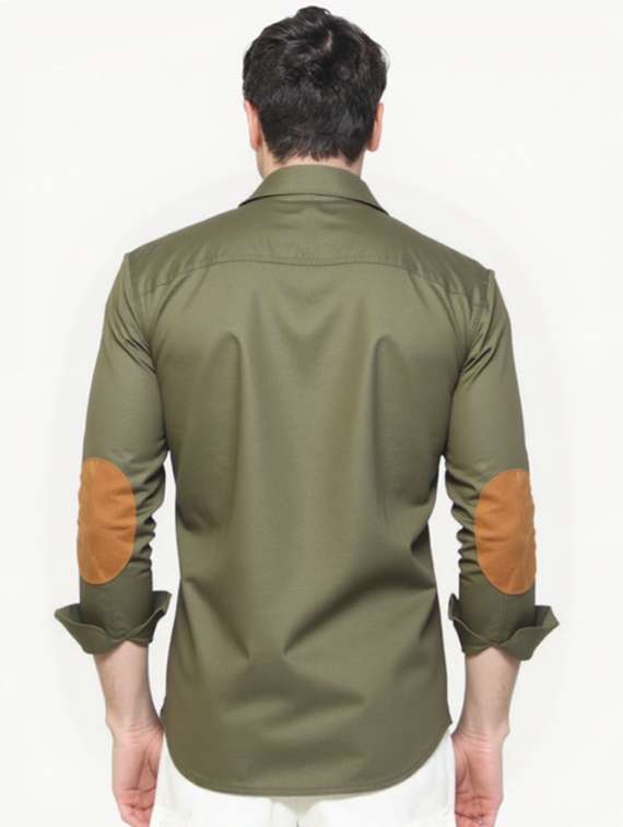 men solid long sleeve regualr fit casual shirt - 22144901 -  Standard Image - 3