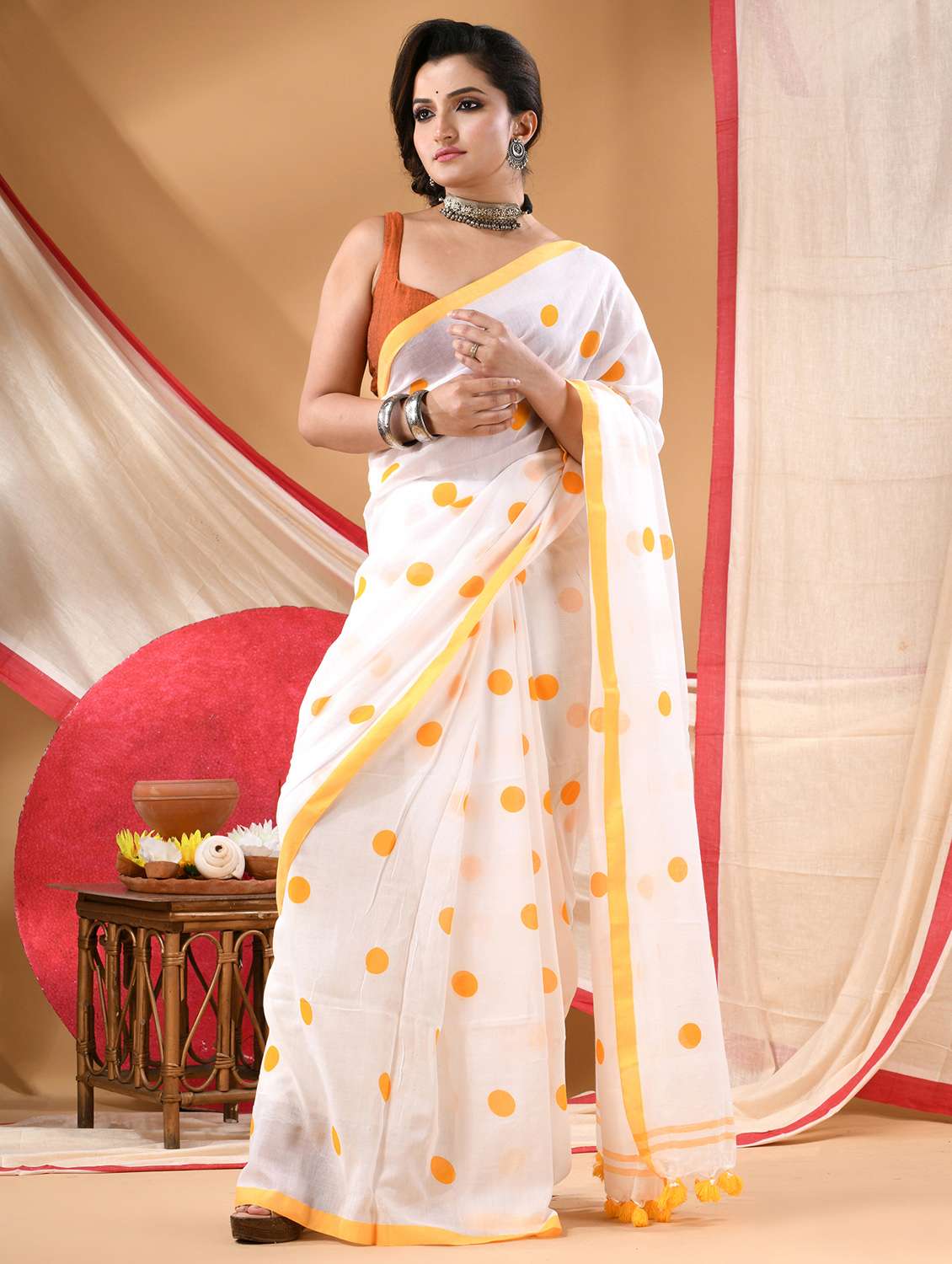 women printed casual wear saree
