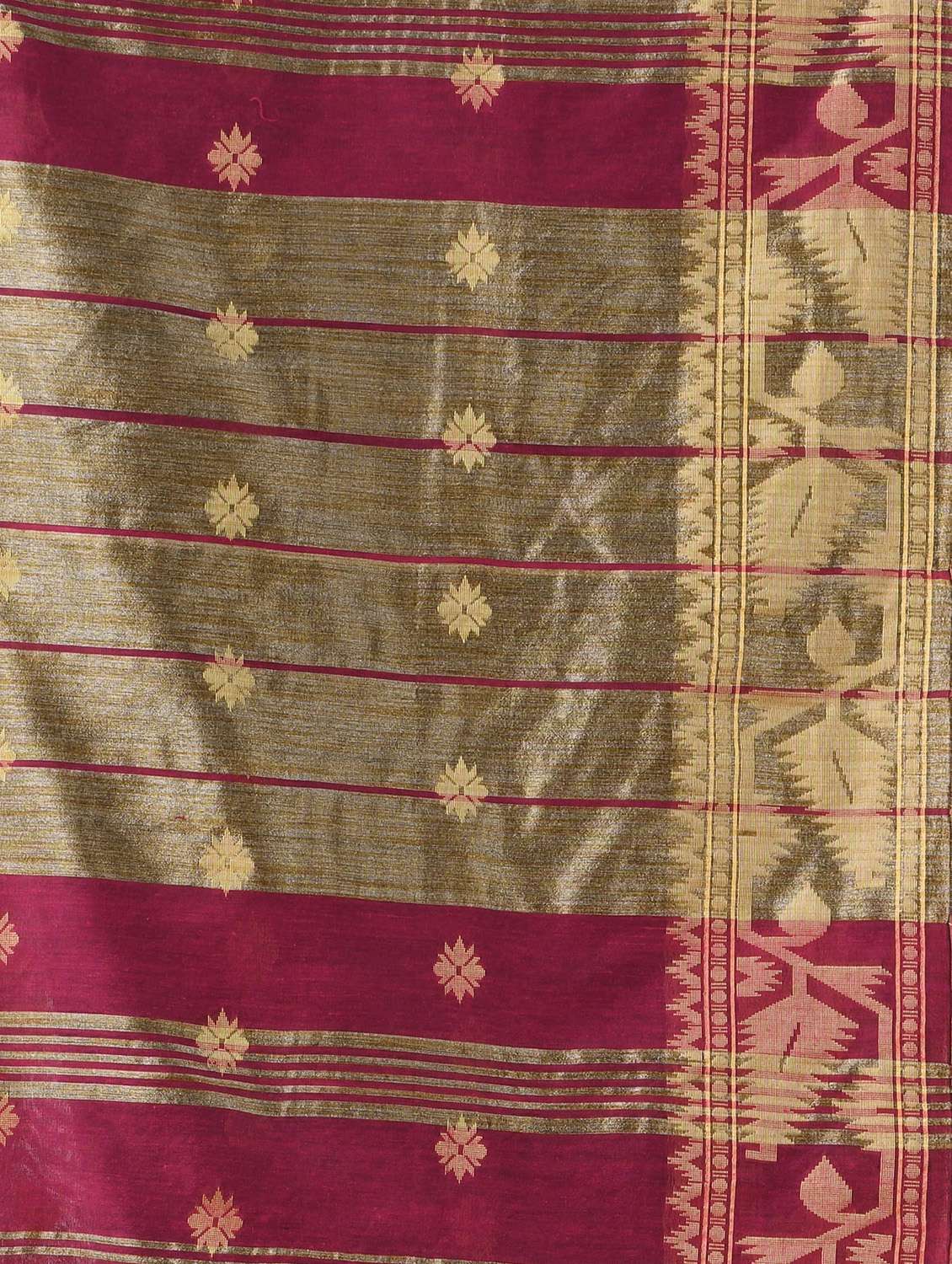 women self design handloom saree with blouse - 22144977 - Standard Image - 5