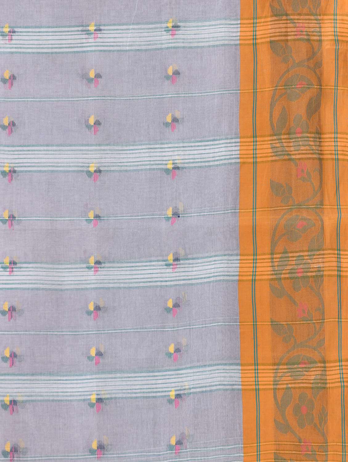 women self design tant saree - 22144979 -  Standard Image - 5