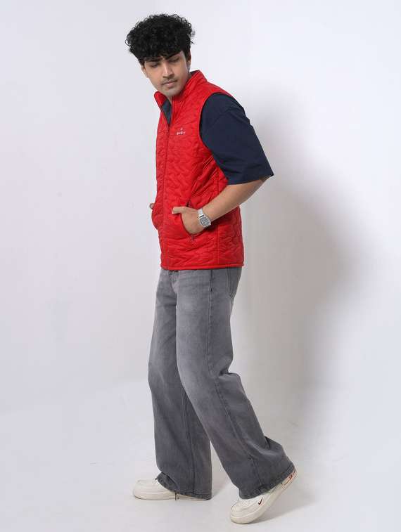 women solid sleeveless puffer jacket - 22145057 -  Standard Image - 3