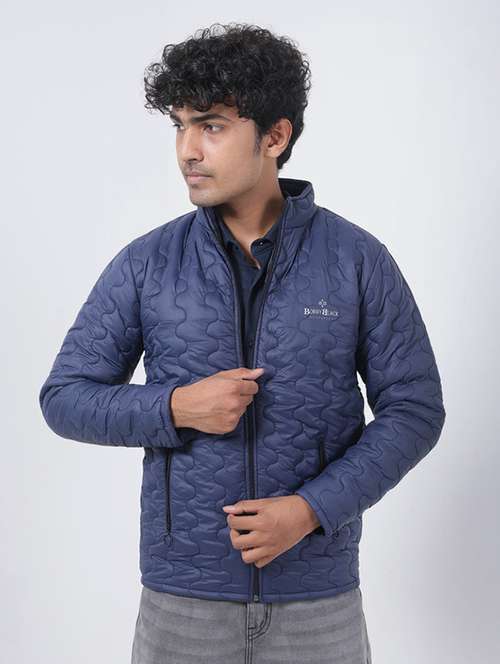 men solid long sleeve puffer jacket - 22145060 -  Standard Image - 0