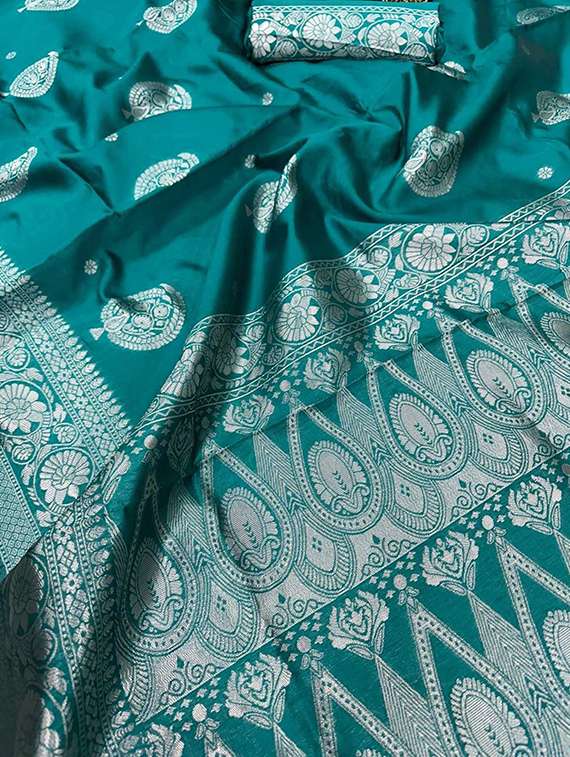 women self design banarasi saree with blouse - 22145232 -  Standard Image - 5