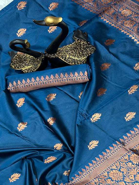 women self design banarasi saree with blouse - 22145242 -  Standard Image - 5