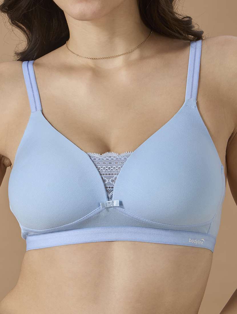 women solid non-wired lightly padded bra - 22145313 -  Standard Image - 8