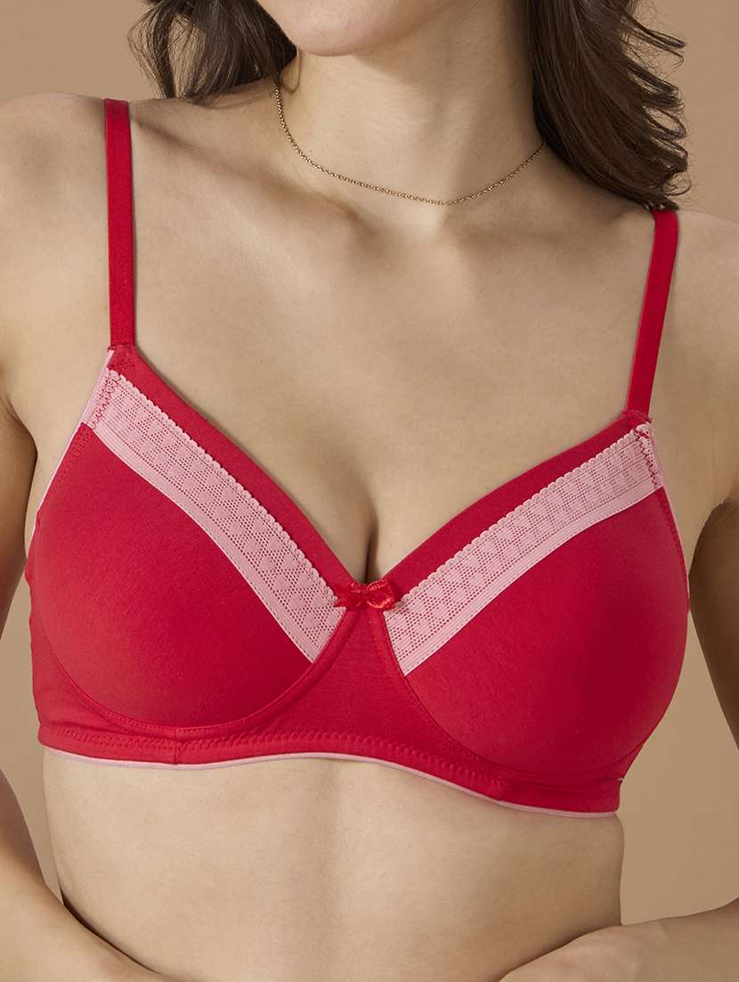 women pack of 2 solid non-wired lightly padded bra - 22145335 -  Standard Image - 5