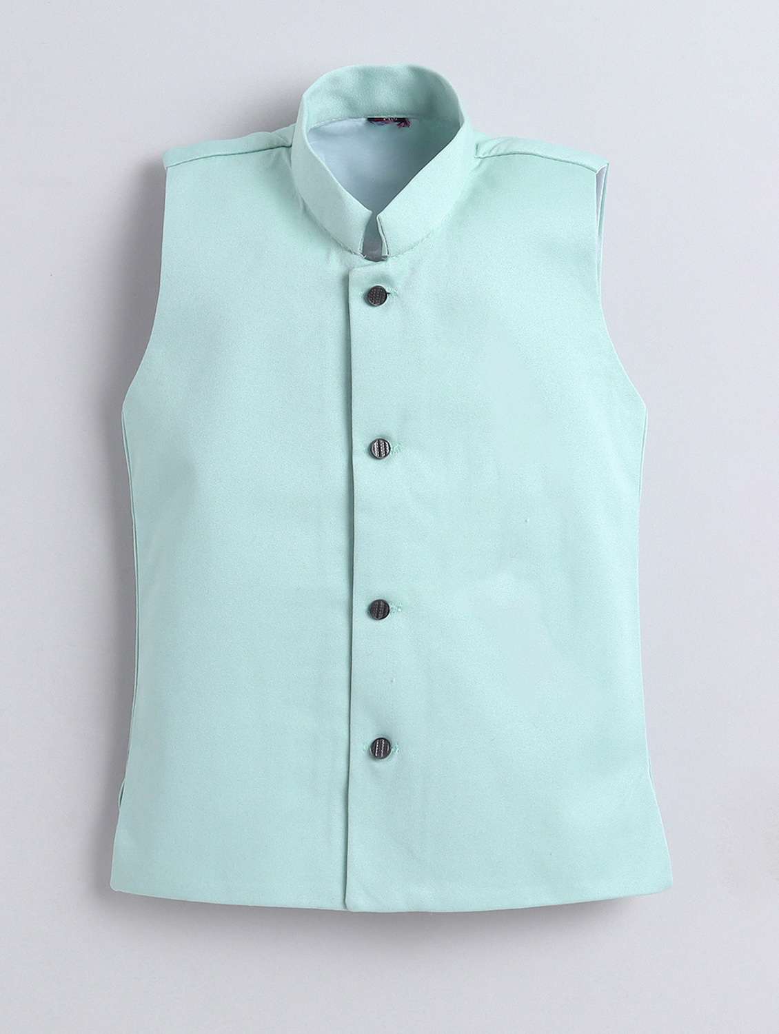 boys embroidered mandarin neck sherwani set - 22145346 -  Standard Image - 3