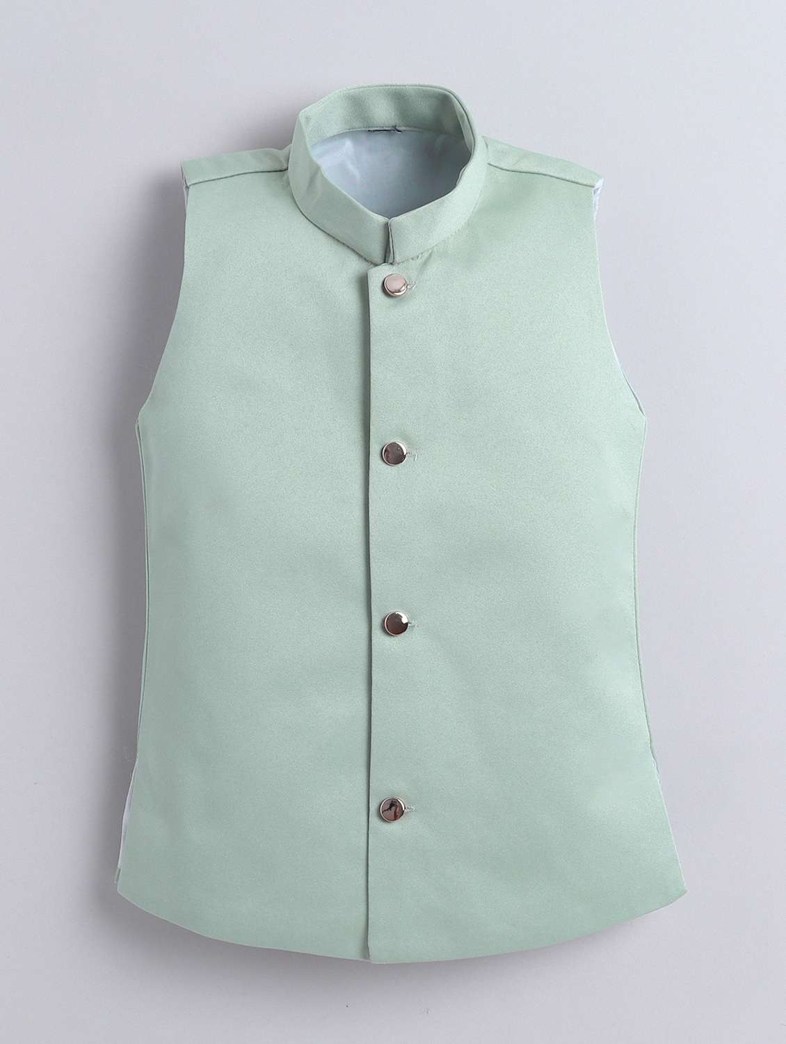 boys embroidered mandarin neck sherwani set - 22145348 -  Standard Image - 3