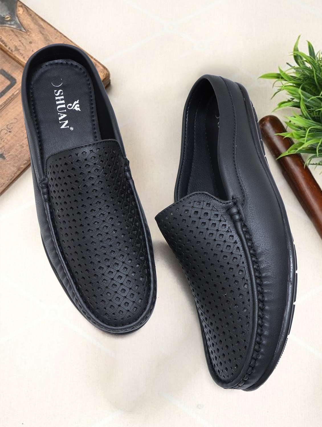men black slip on loafer - 22145692 - Zoom Image - 0