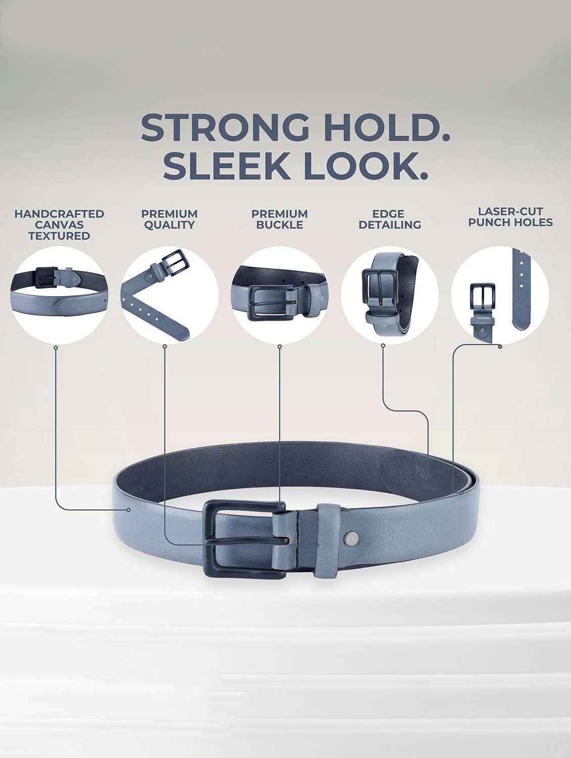 women grey soldi leather belt - 22145735 - Standard Image - 5