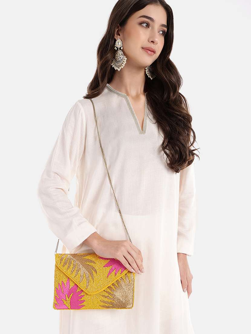 embroidered sling bag for women - 22145739 -  Standard Image - 5