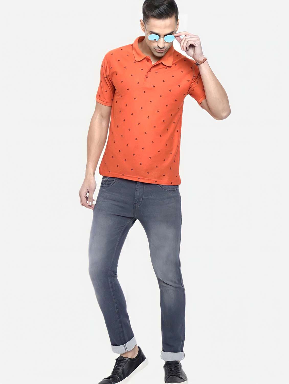 men washed mid rise slim fit jeans - 22145868 -  Standard Image - 3