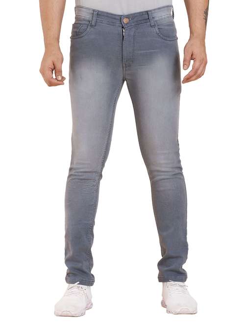 men washed mid rise slim fit jeans - 22145870 -  Standard Image - 0