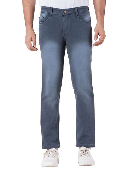 men washed mid rise slim fit jeans - 22145871 -  Standard Image - 0