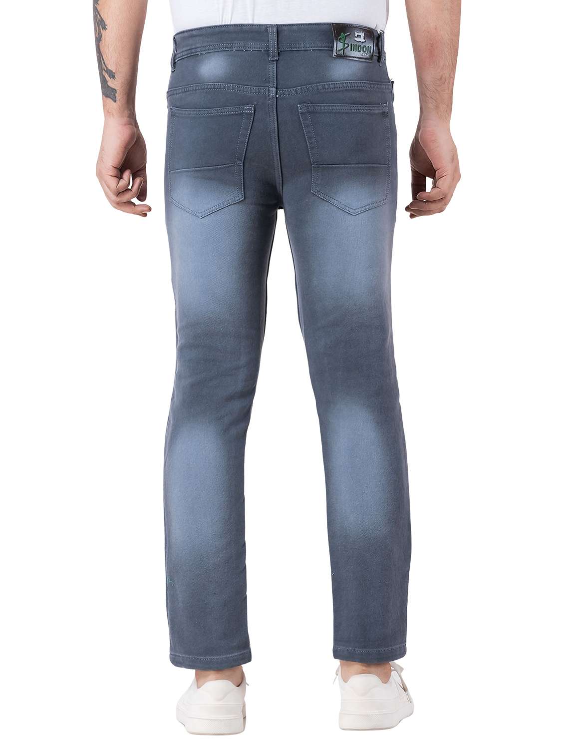 men washed mid rise slim fit jeans - 22145871 -  Standard Image - 3