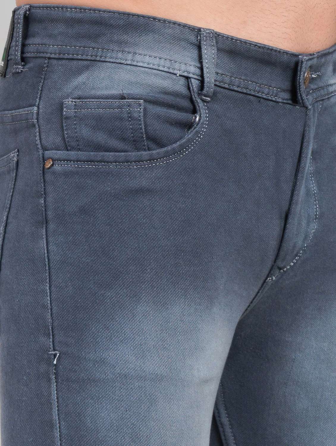 men washed mid rise slim fit jeans - 22145871 -  Standard Image - 5