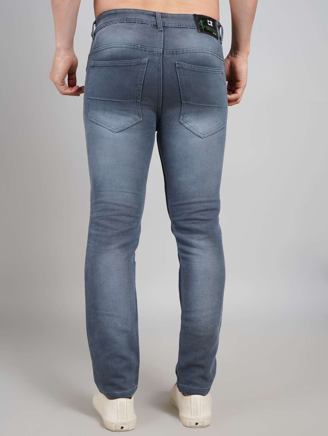 men washed mid rise slim fit jeans - 22145876 -  Standard Image - 3