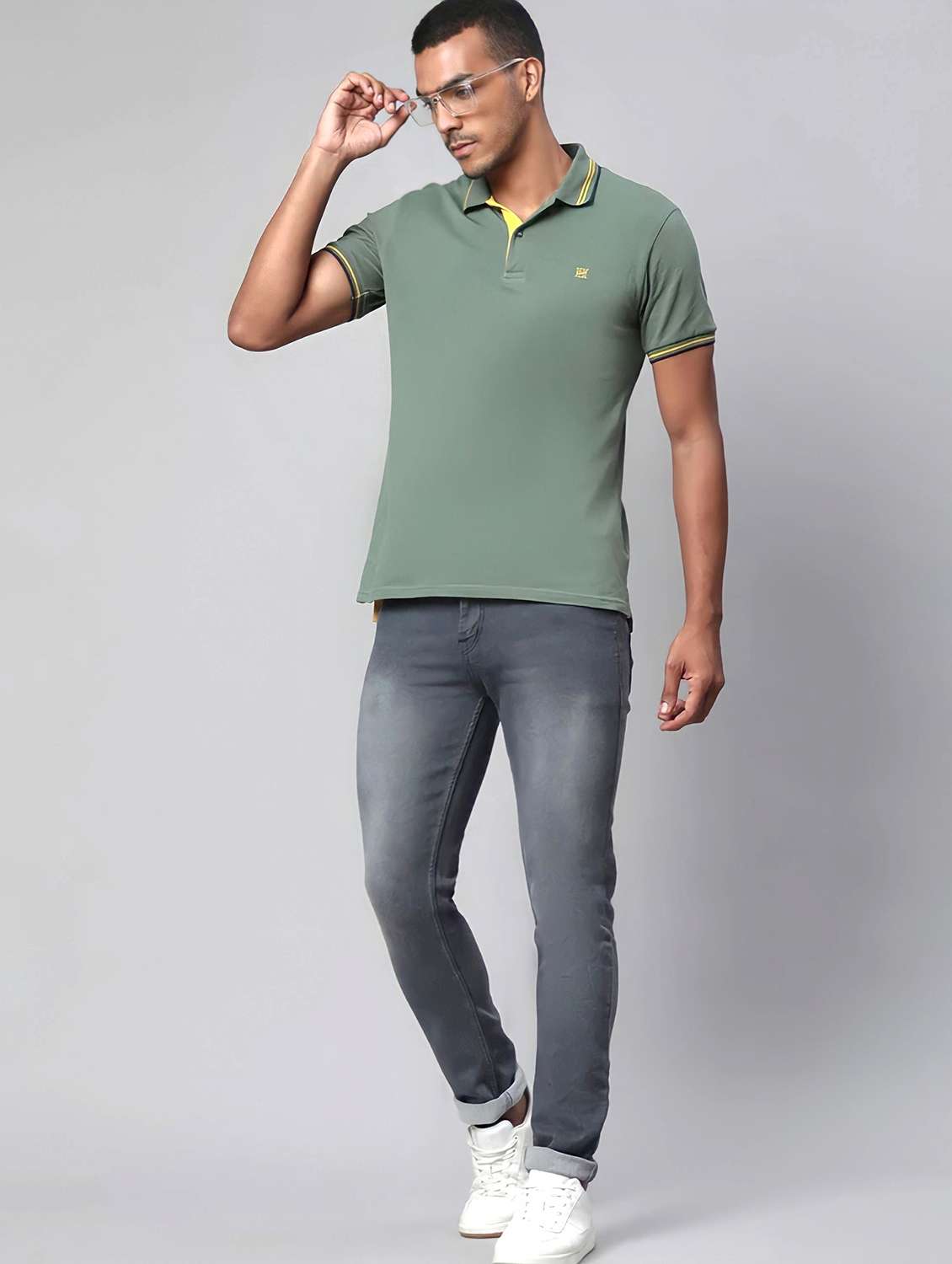 men washed mid rise slim fit jeans - 22145878 -  Standard Image - 3