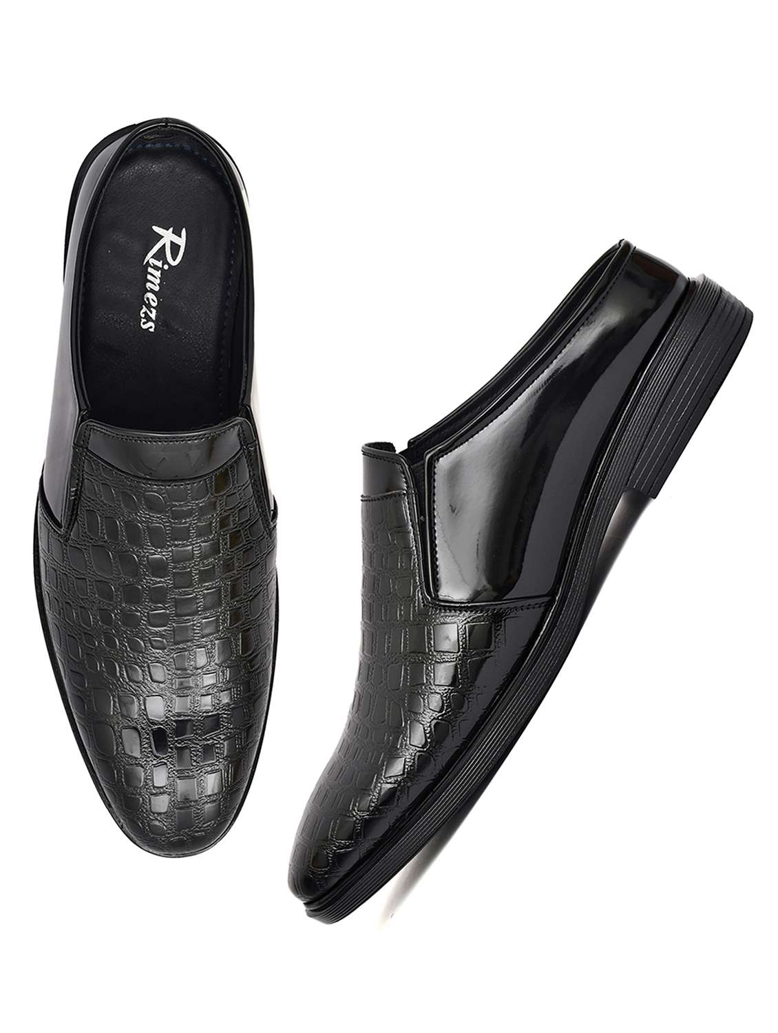 men textured slip on casual shoes - 22146041 -  Standard Image - 3