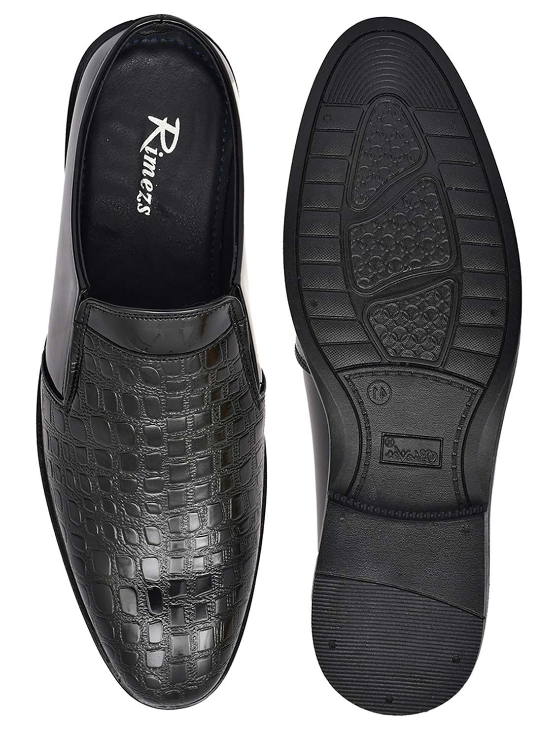 men textured slip on casual shoes - 22146041 -  Standard Image - 5