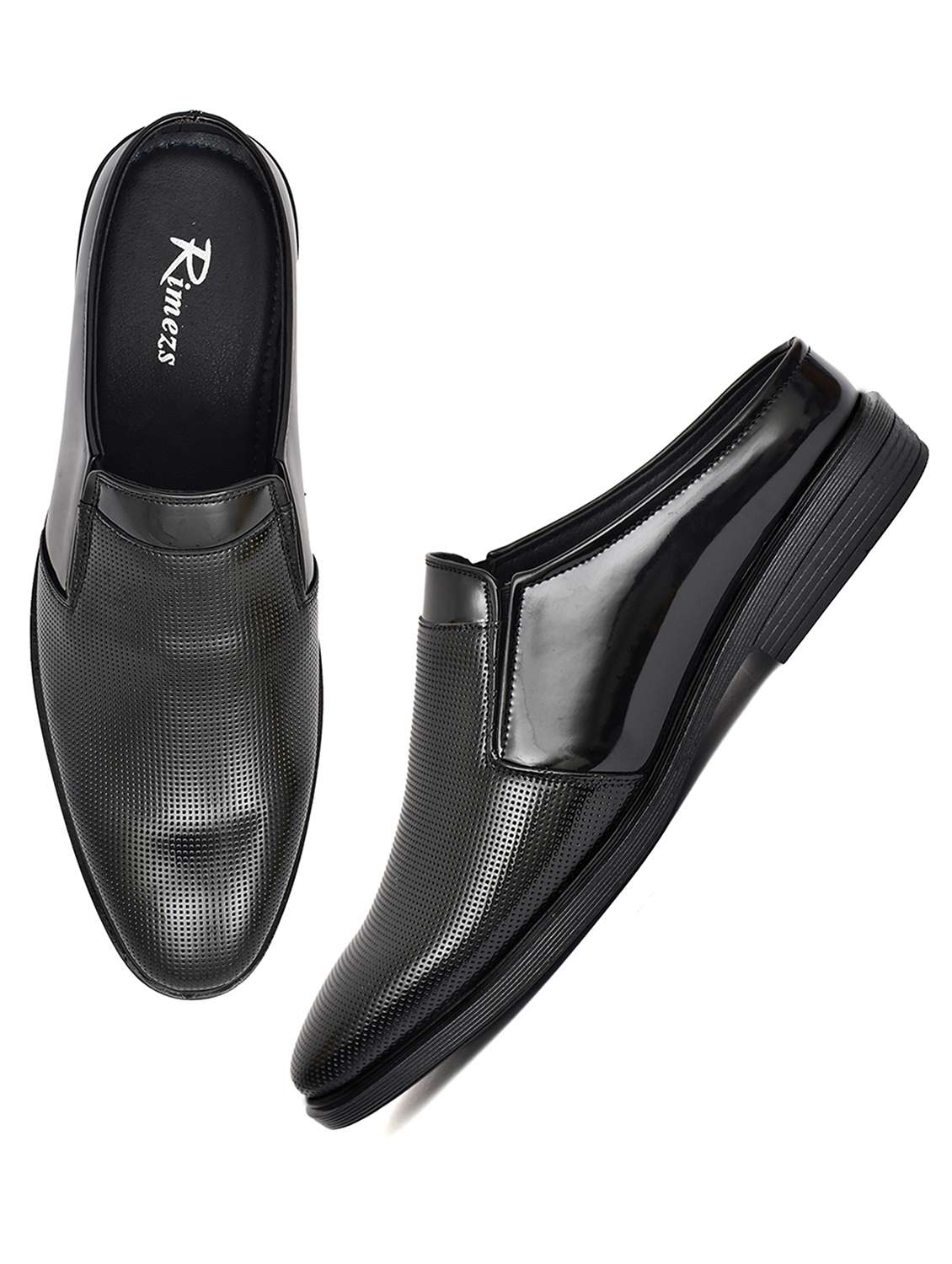 men textured slip on casual shoes - 22146043 - Standard Image - 3