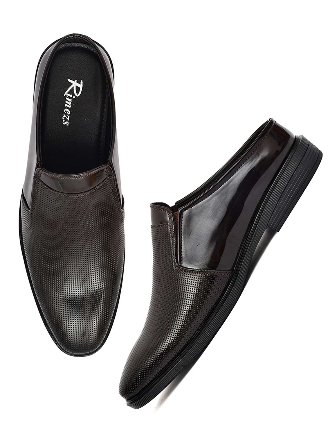 men textured slip on casual shoes - 22146044 -  Standard Image - 3