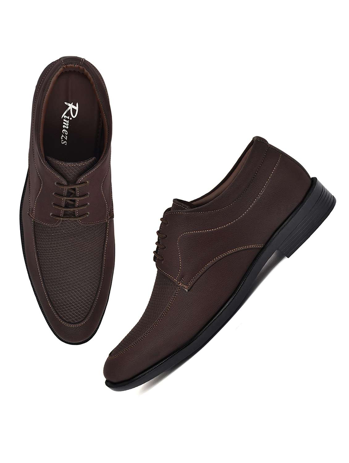 men brown lace up derby - 22146118 - Standard Image - 3