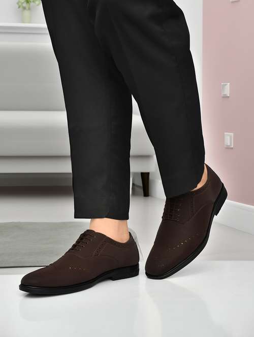 men brown lace up brouge - 22146121 -  Standard Image - 0