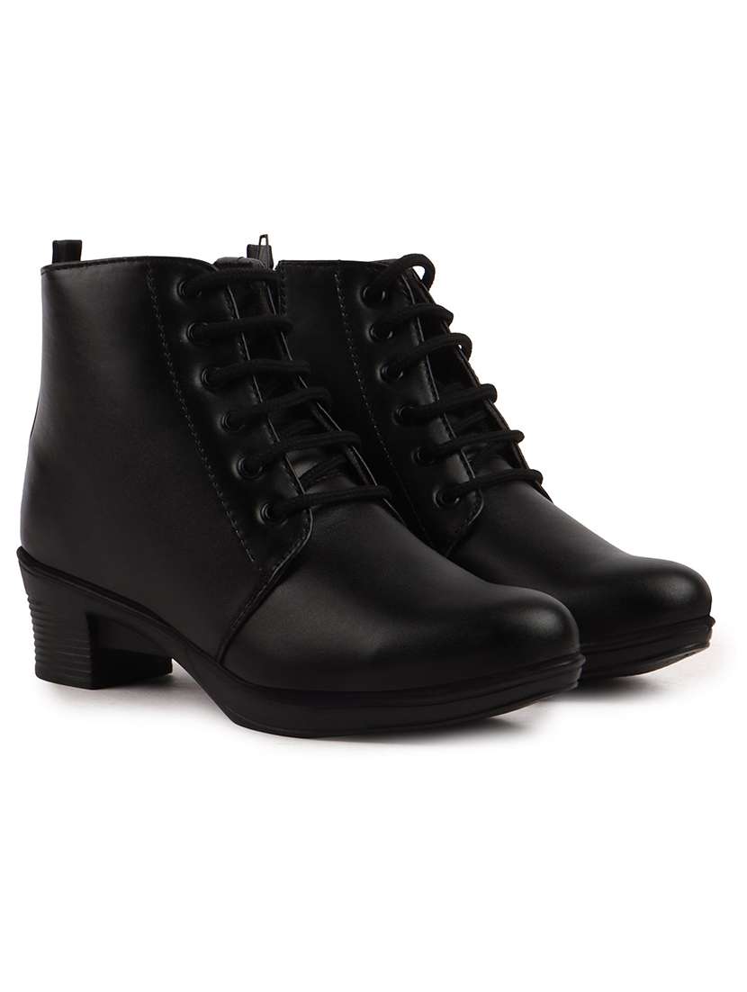 women solid lace up boot - 22146123 -  Standard Image - 3