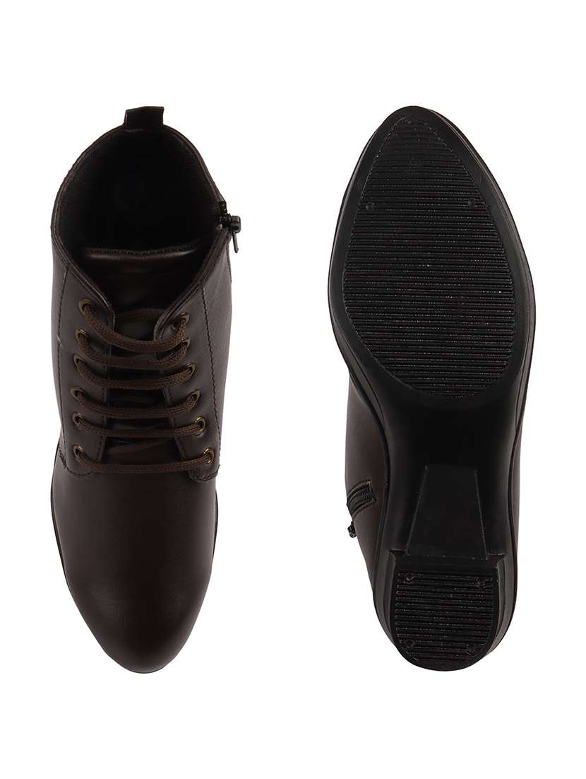 women solid lace up boot - 22146124 -  Standard Image - 5