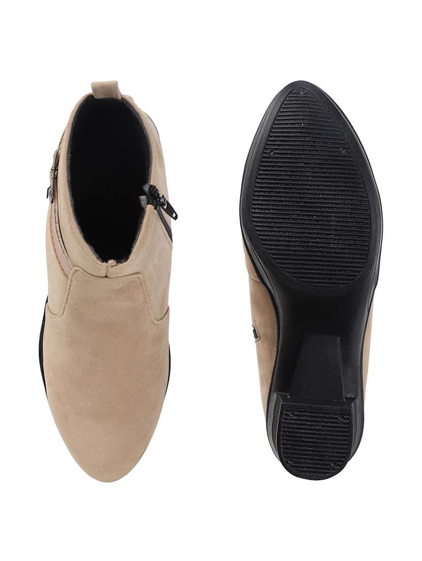 women solid slip on boot - 22146128 -  Standard Image - 5