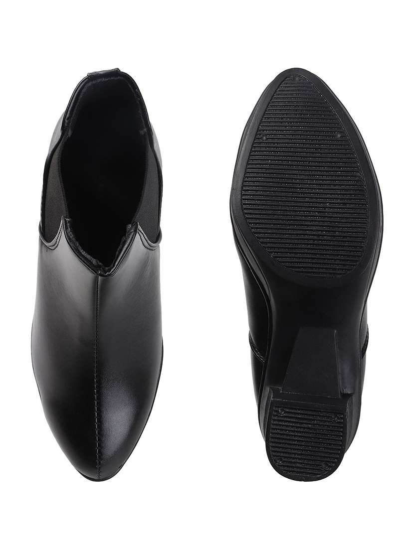 women solid slip on boot - 22146129 -  Standard Image - 5