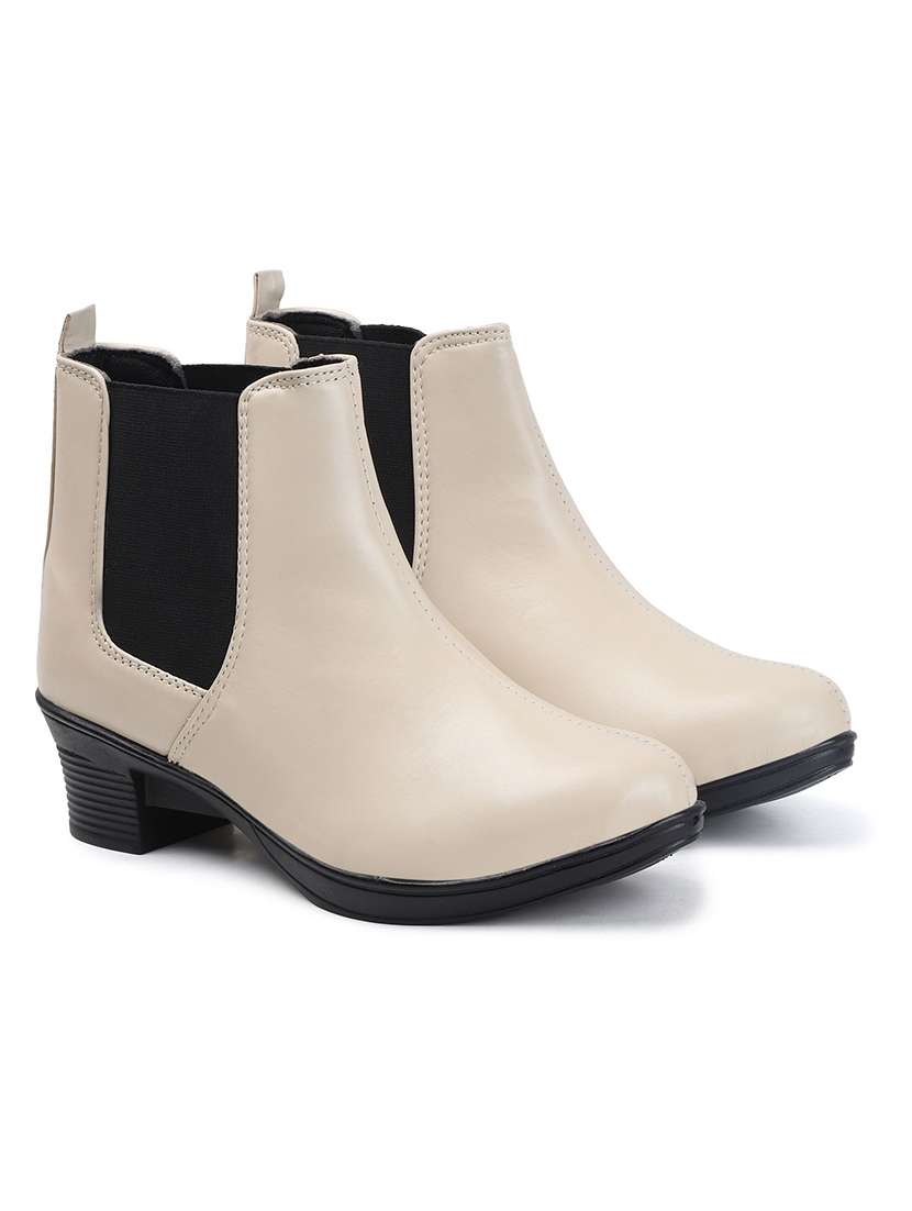 women solid slip on boot - 22146131 -  Standard Image - 3