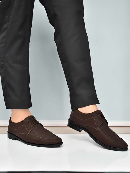 men brown lace-up derby - 22146136 -  Standard Image - 0