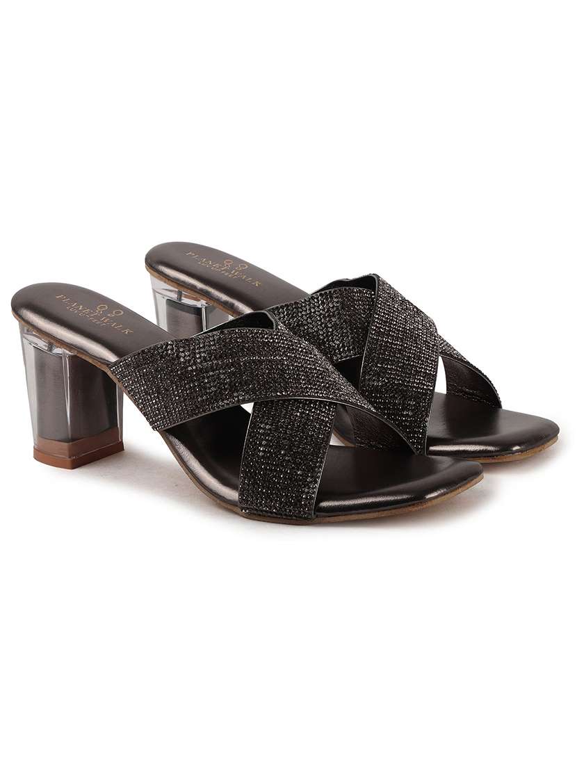 women grey slip on sandal - 22146141 -  Standard Image - 3