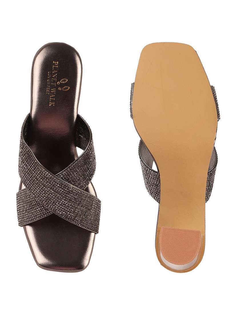 women grey slip on sandal - 22146141 -  Standard Image - 5