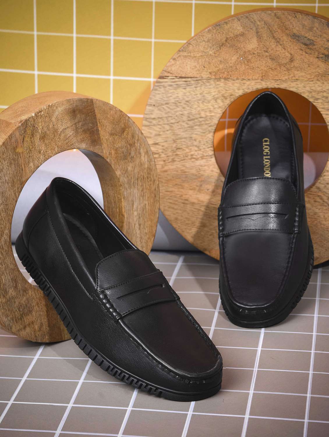 men black slip on loafer - 22146251 -  Zoom Image - 0