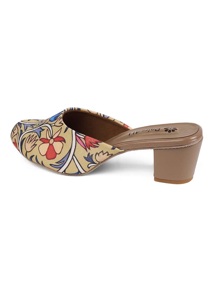 women printed slip on mules - 22146557 -  Standard Image - 3