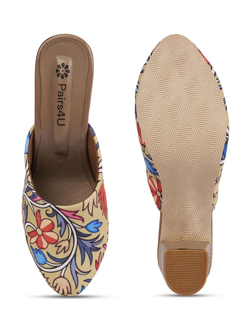 women printed slip on mules - 22146557 -  Standard Image - 5