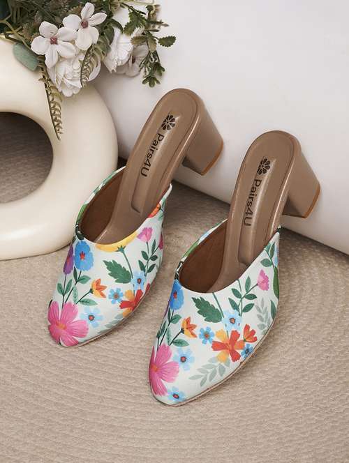 women floral printed slip on mules - 22146558 -  Standard Image - 0