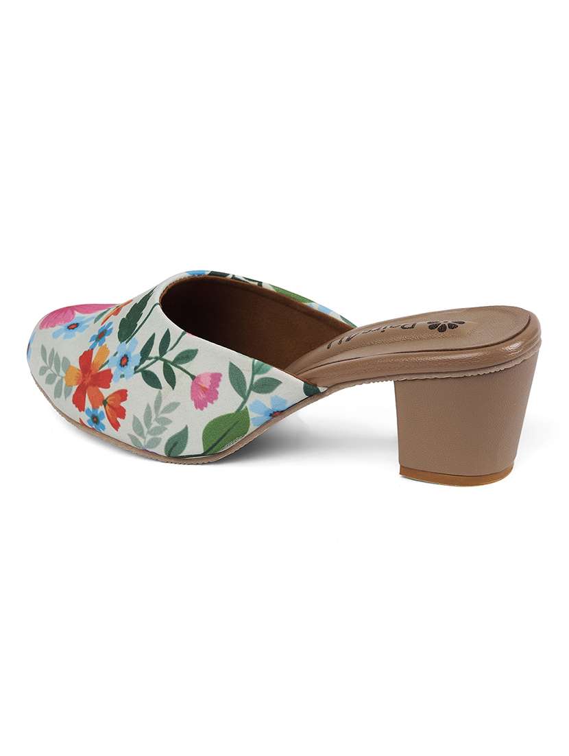 women floral printed slip on mules - 22146558 -  Standard Image - 3