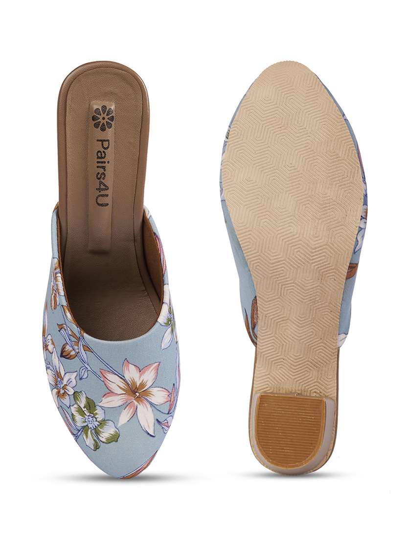 women floral printed slip on mules - 22146559 -  Standard Image - 5
