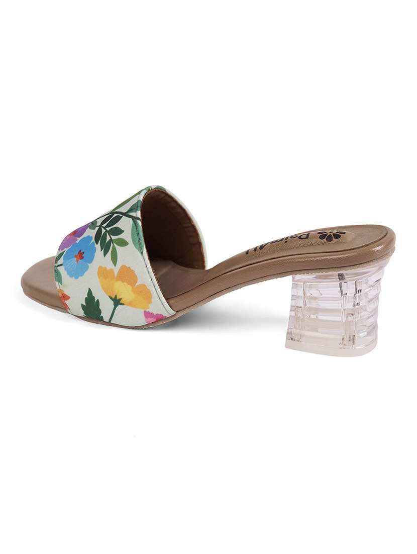 women floral printed slip on sandal - 22146561 -  Standard Image - 3
