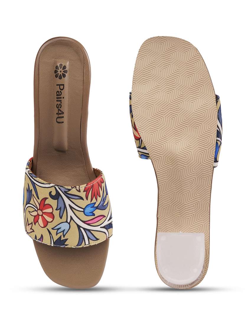 women floral printed slip on sandal - 22146562 -  Standard Image - 5